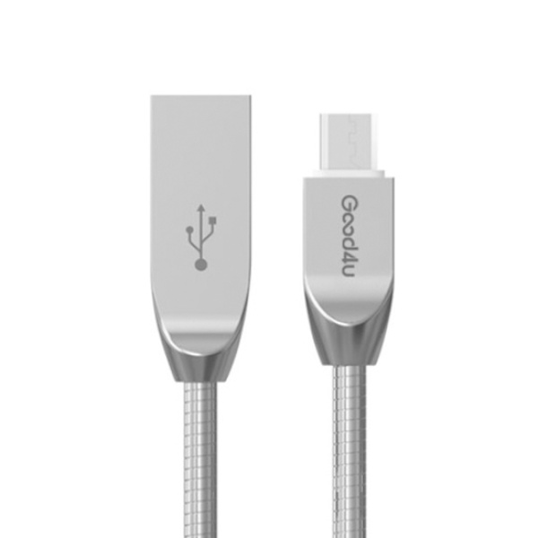 굿포유 마이크로 5핀 To USB 고속충전 메탈 케이블 1M [M510]