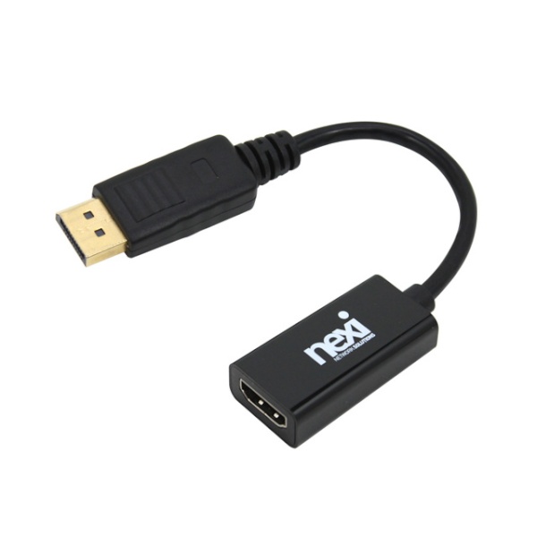 DisplayPort to HDMI 컨버터, 오디오 지원 NX-DPHDC / [NX482 [블랙]