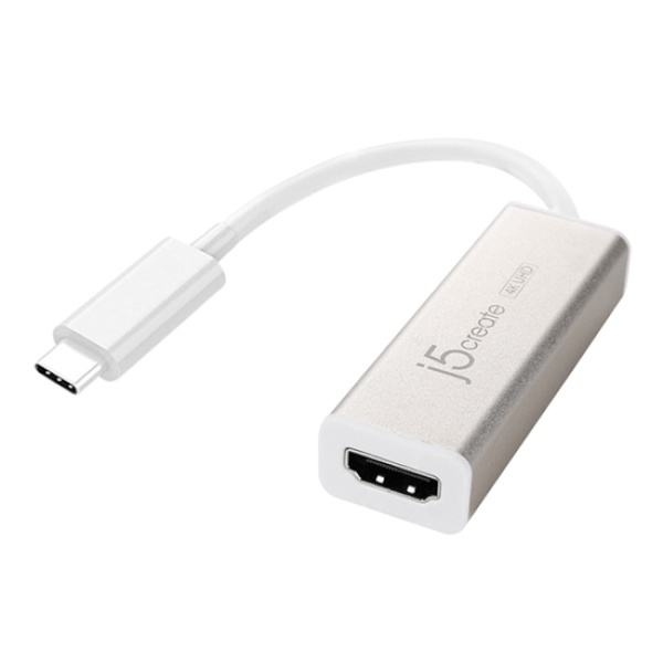 [이지넷유비쿼터스] 이지넷 USB Type-C to HDMI 컨버터, 오디오 지원 [NEXT-JCA153] [실버]