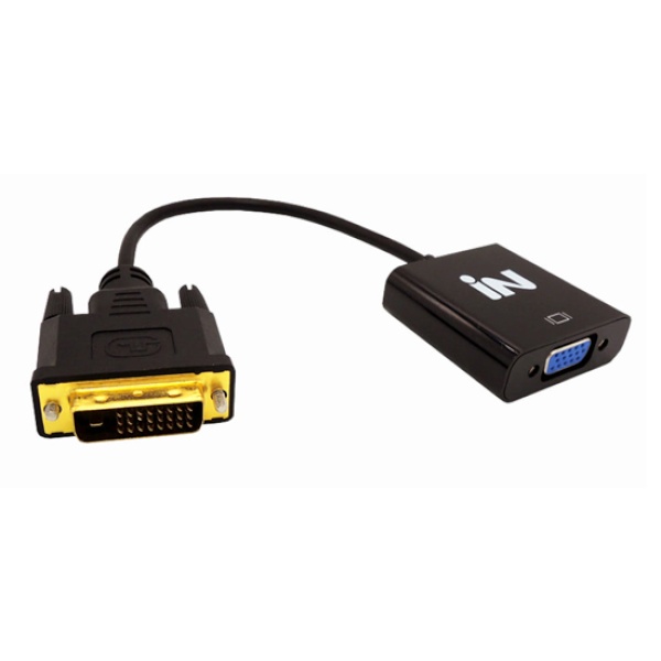 DVI-D 듀얼 to RGB(VGA) 컨버터, 오디오 미지원, IN-DVIDV15 [블랙]