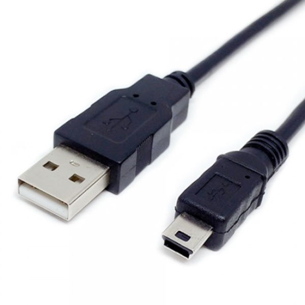 USB-A 2.0 to Mini 5핀 변환케이블, DW-MINI5-1.5M [블랙/1.5m]