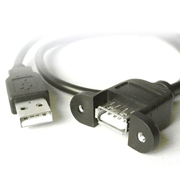 마하링크 USB2.0 연장 고정케이블 [AM-AF] 3M [블랙/ML-U005]