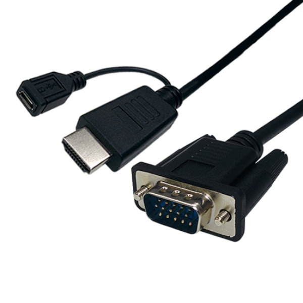 랜스타 HDMI to VGA(RGB) 컨버터 케이블 1.8M [LS-HDA2VGA-1.8M]