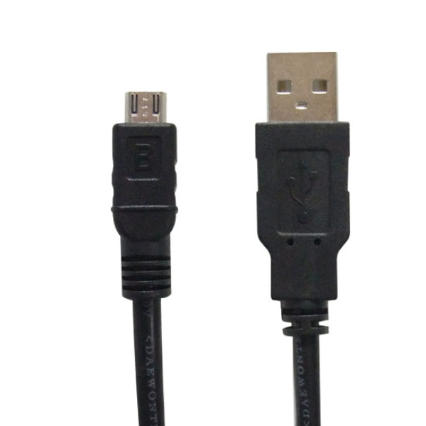 USB-A 2.0 to Micro 5핀 충전케이블, DW-USBM5-1.5M [블랙/1.5m]