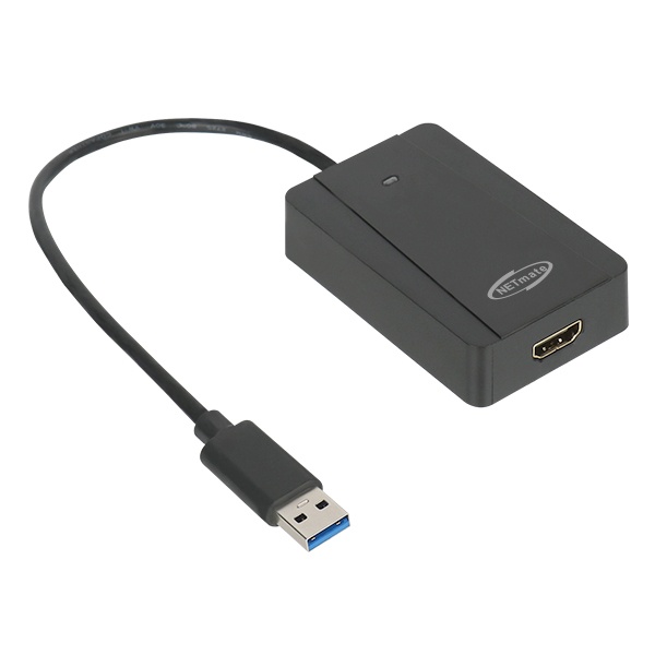 NETmate USB to HDMI 컨버터, 오디오 지원 [U-1510] [블랙]