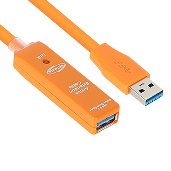 USB-A 3.0 to USB-A 3.0 M/F 리피터 연장케이블, CBL-302OR-3M [오렌지/3m] *아답터포함*