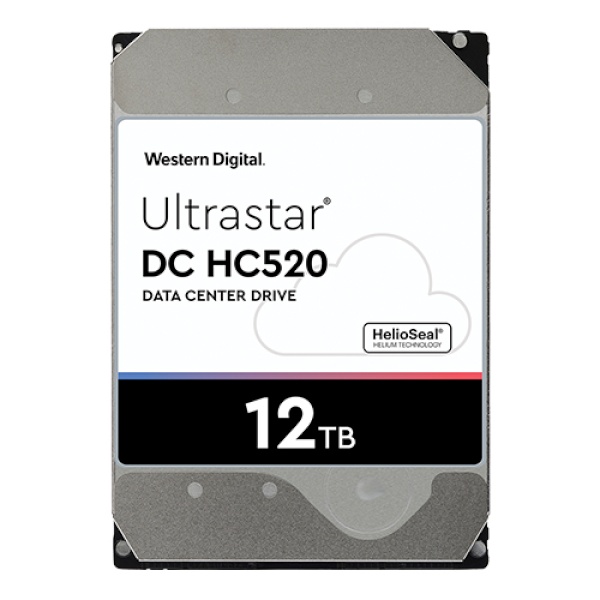 Ultrastar HDD 12TB DC HC520 HUH721212ALE600  (SATA3/ 7200rpm/ 256MB/ PMR/ 5년)