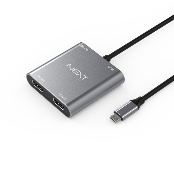 [이지넷유비쿼터스] 이지넷 USB Type-C to HDMI 컨버터, 오디오 지원 [NEXT-2251TCH]
