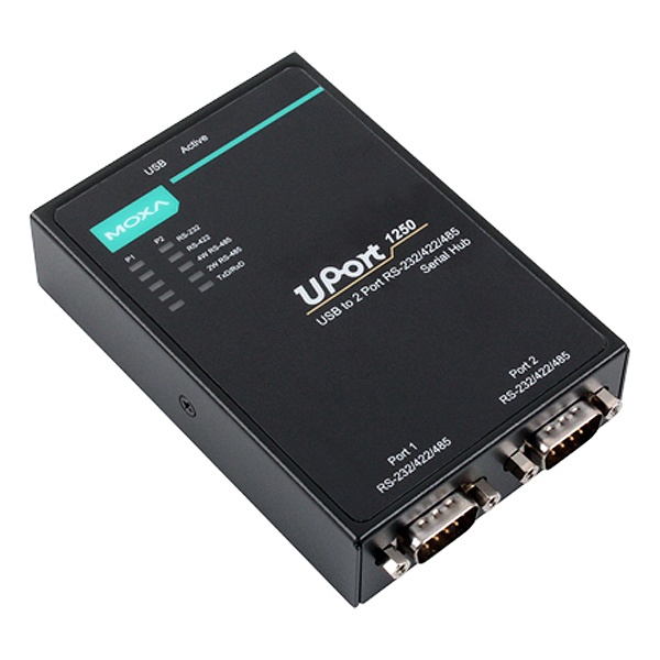 목사 USB to RS232/422/485 컨버터, 2포트 [UPort1250]