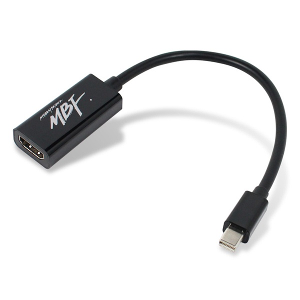 Mini DisplayPort to HDMI 컨버터, 오디오 지원, MBF-MDP19 [블랙]