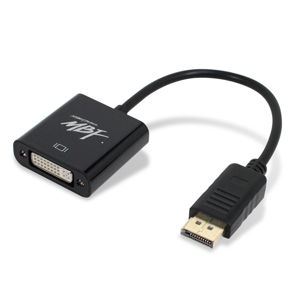 엠비에프 DisplayPort to DVI 컨버터, 오디오 미지원 [MBF-DP29] [블랙]