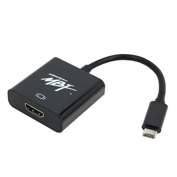 엠비에프 USB Type-C to HDMI 컨버터, 오디오 지원 [MBF-USBC19] [블랙]