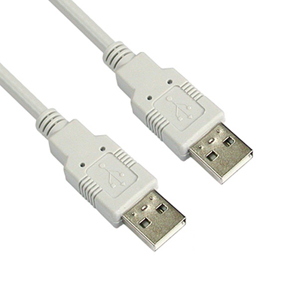 [AM-AM] USB-A 2.0 to USB-A 2.0 케이블, NETmate, NMC-UA220 [화이트/2m]