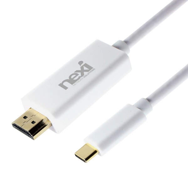 Type-C 3.1 to HDMI 1.4 미러링 케이블, NX544 [화이트/3m]