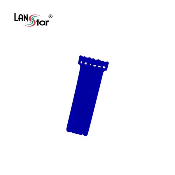 랜스타 후크벨트 벨크로타이, 0.15M, 대만산 블루 [5개/LS-VTM-1215BL]