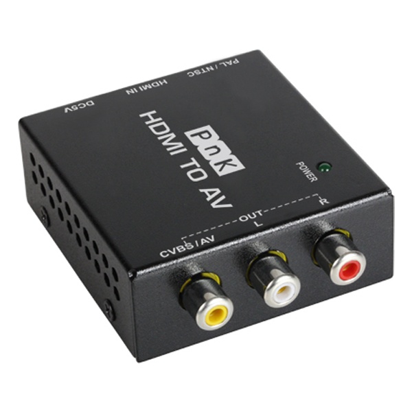PnK HDMI to AV(3RCA) 컨버터, 오디오 지원 [P017A]