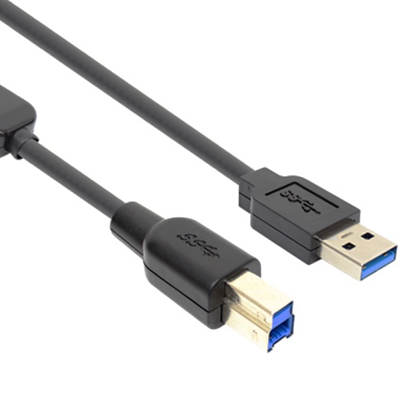 [AM-BM] USB-A 3.0 to USB-B 3.0 리피터 케이블, CBL-D302-30M [블랙/30m]