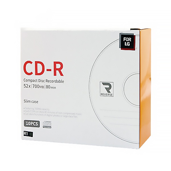 CD-R, 52배속, 700MB [경질슬림/1P-10매]