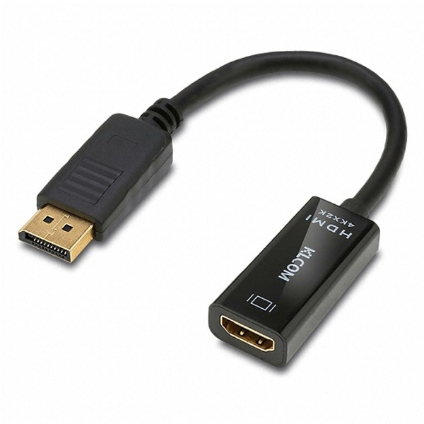 KLCOM DisplayPort to HDMI 컨버터, 오디오 지원 [KL121] [블랙]