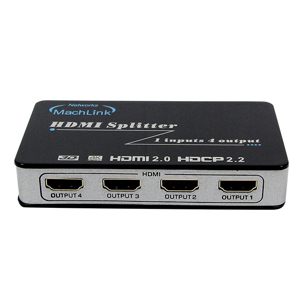 마하링크 ML-HSP446 [모니터 분배기/1:4/HDMI/4K/오디오 지원]