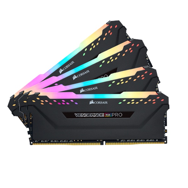 DDR4 PC4-24000 CL15 VENGEANCE PRO RGB BLACK [64GB (8GB*8)] (3000)