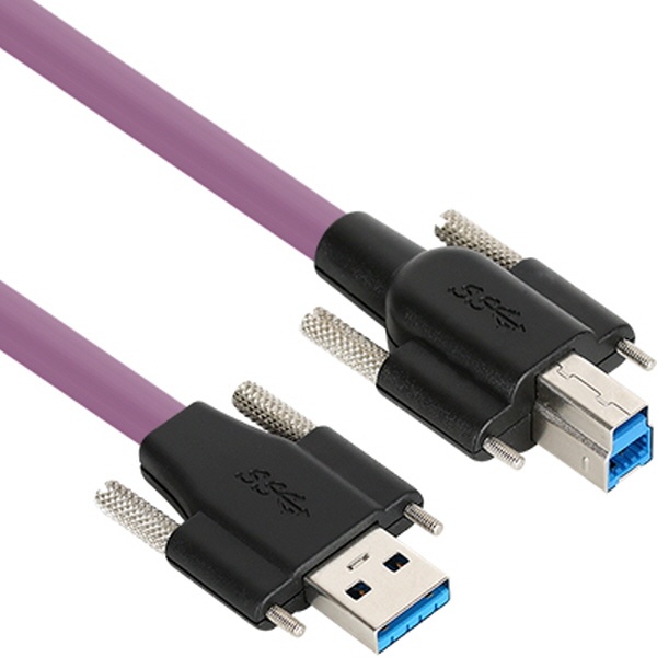 NETmate High-Flex USB 3.1 락(Lock) 케이블 [AM-BM] 2M [CBL-HFPD3igSS-2m]