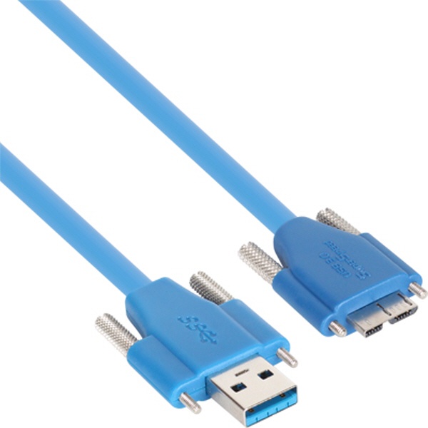 NETmate High-Flex USB 3.0 락(Lock) 케이블 [AM-MicroB] 2M [CBL-HFPD302MBSS-2m]