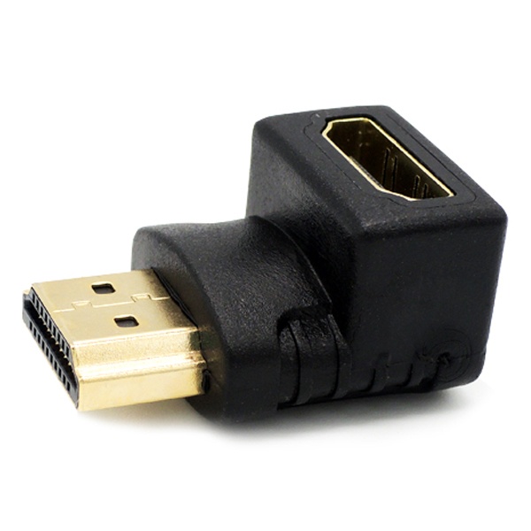 인네트워크 HDMI(M/F) 하향꺾임 연장젠더 [IN-HDMIFFALD] [블랙]