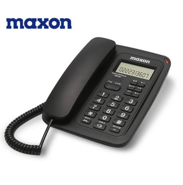 맥슨 MS-911 발신자표시 유선 전화기 블랙