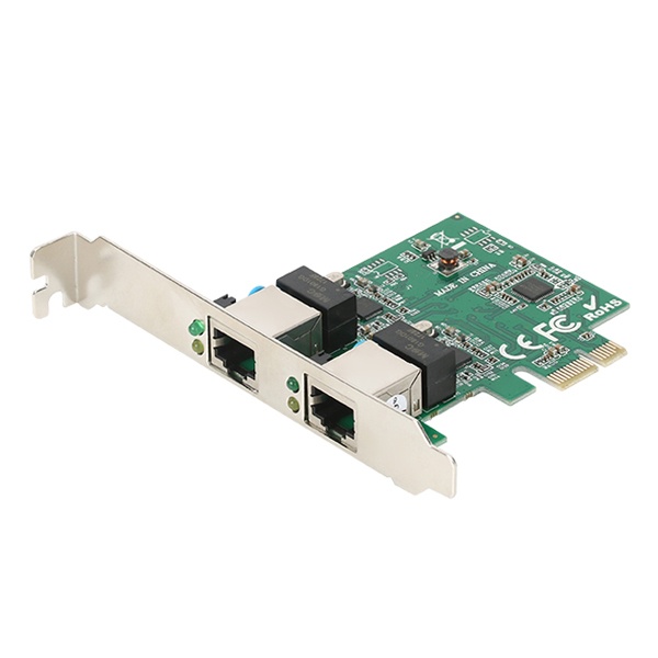 NETmate NM-SWR8 (유선랜카드/PCI-E/2포트/1000Mbps)