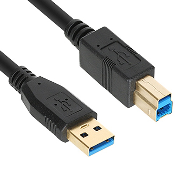 [AM-BM] USB-A 3.0 to USB-B 3.0 변환케이블, NM-UB305BKZ [블랙/0.5m]