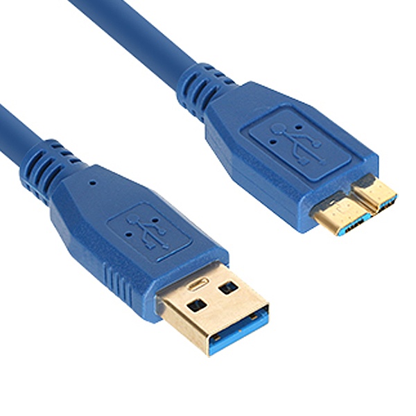 USB-A 3.0 to Micro B 3.0 변환케이블, NM-UM320BLZ [블루/2m]