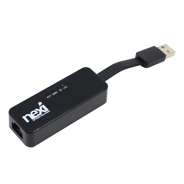 넥시 NX-FU20L (유선랜카드/USB2.0/100Mbps) [NX632] [블랙]
