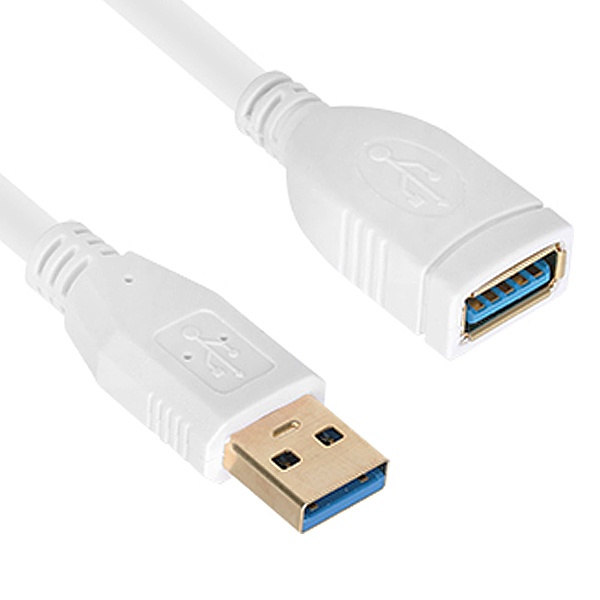 [AM-AF] USB-A 3.0 to USB-A 3.0 M/F 연장케이블, NETmate, NM-UF310Z [화이트/1m]