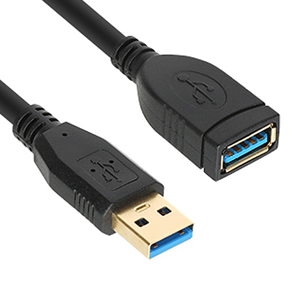 [AM-AF] USB-A 3.0 to USB-A 3.0 M/F 연장케이블, NETmate, NM-UF320BKZ [블랙/2m]