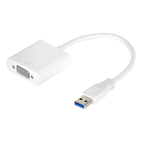 USB-A 3.0 to RGB(VGA) 컨버터, 오디오 미지원, NM-UV03 [화이트]