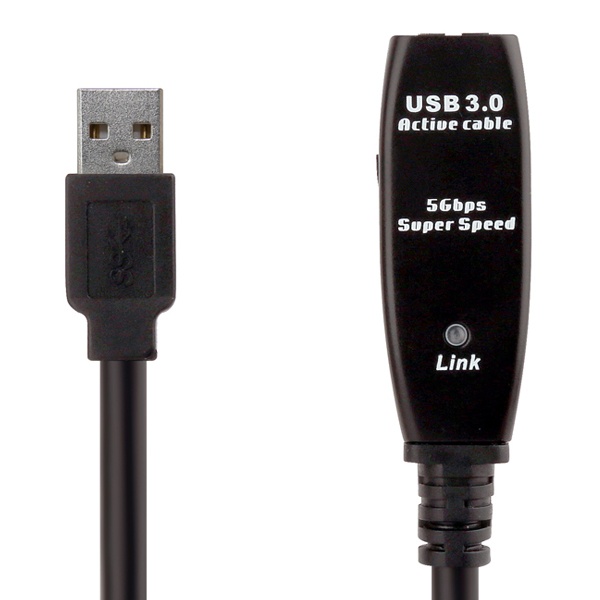 USB-A 3.0 to USB-A 3.0 M/F 리피터 연장케이블, NEXT-USB20U3PW [20m] *아답터 포함*