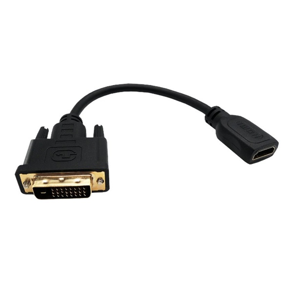 DVI-D 듀얼 to HDMI 변환케이블, IN-DVIMH20CM [블랙/0.2m]
