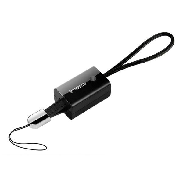 ineo 휴대용 USB2.0 케이블 [AM-Mini 5핀] 0.18M [블랙/I-NC06 ]