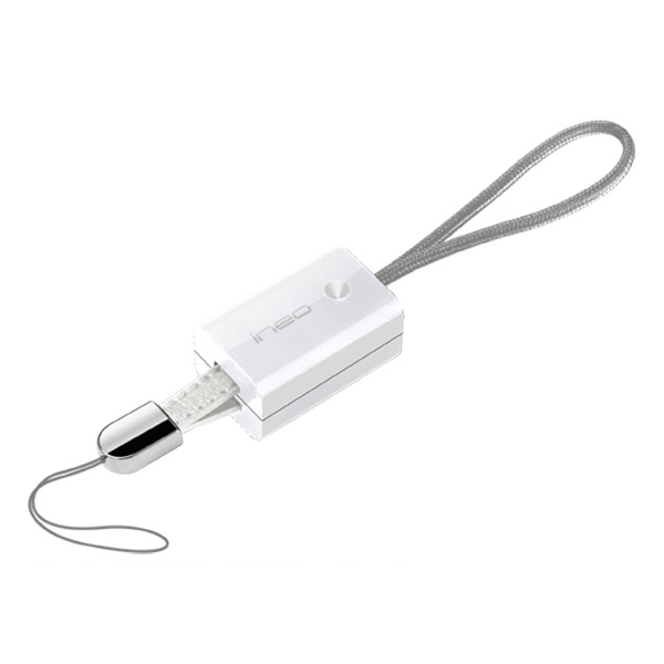 ineo 휴대용 USB2.0 케이블 [AM-Mini 5핀] 0.18M [화이트/I-NC06 ]