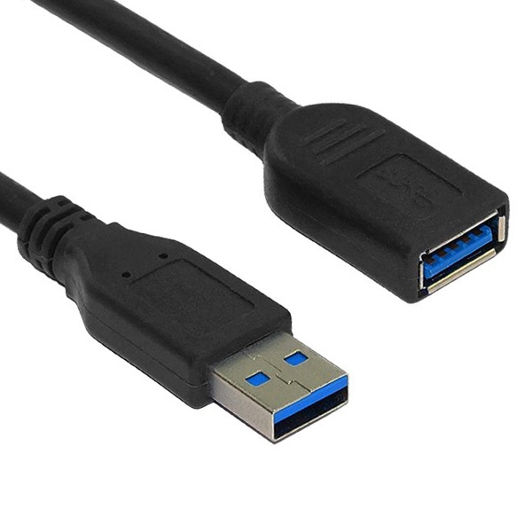 [AM-AF] USB-A 3.0 to USB-A 3.0 M/F 연장케이블, 몰딩타입, IN-U3AMF5M / INU031 [블랙/5m]