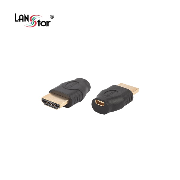 마이크로 HDMI(F) to HDMI(M) 변환젠더 [LS-HDMIG-AMDF] [블랙]