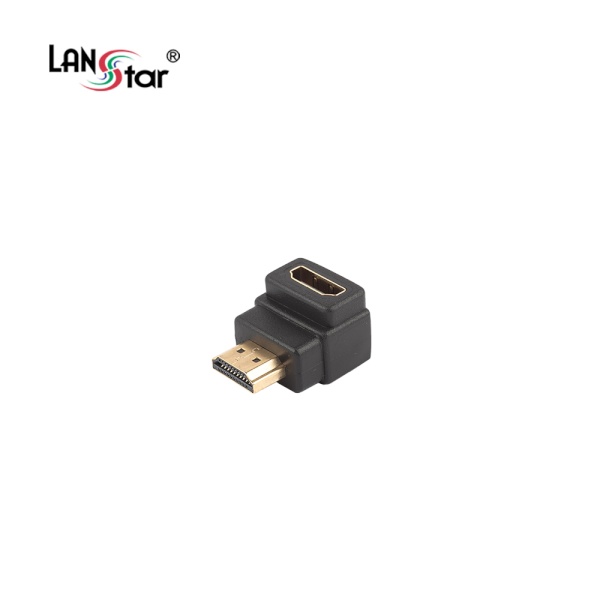 HDMI(F) to HDMI(M) 꺽임젠더 [LS-HDMIG-AMFL] [블랙]