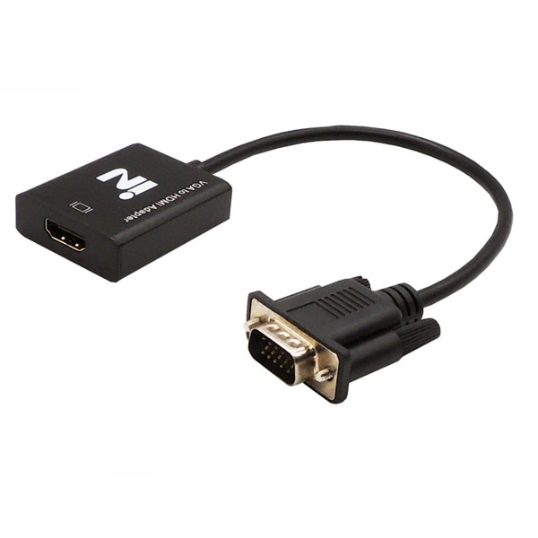 인네트워크 VGA to HDMI 컨버터, 오디오 지원 [NDG-VH015] [블랙]