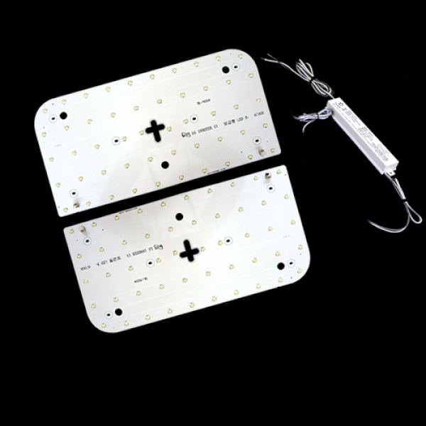 LED 모듈 사각방등 기판세트 (안정기 자석포함) [50W/주광색(하얀빛)]