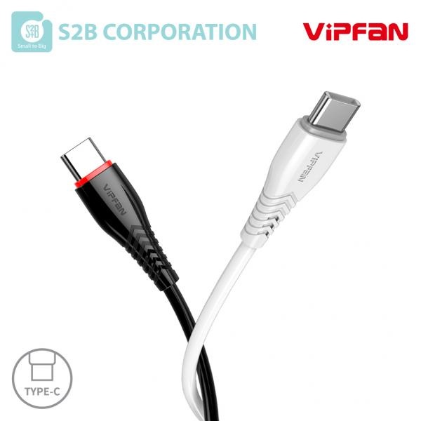 VIPFAN C타입 고속충전 데이터 케이블 X1 (1.2M) [색상선택]