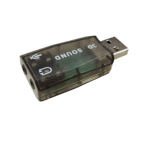 USB Virtual 5.1 채널 사운드 카드 젠더형 색상 랜덤발송 [IN-U51GB]