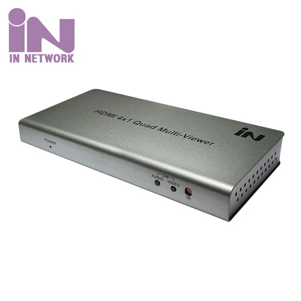 인네트워크 IN-HSW4V [모니터 분할기/1:4/HDMI/1080/60Hz/오디오 지원/멀티뷰어]