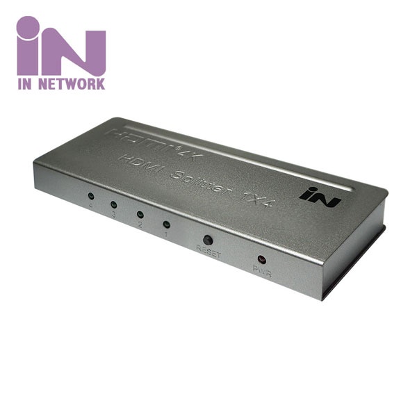 인네트워크 IN-HD104 [모니터 분배기/1:4/HDMI/4K/오디오 지원]