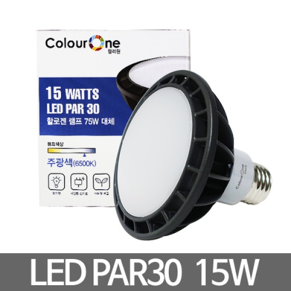 컬러원 LED램프 PAR30 [15W/확산형]
